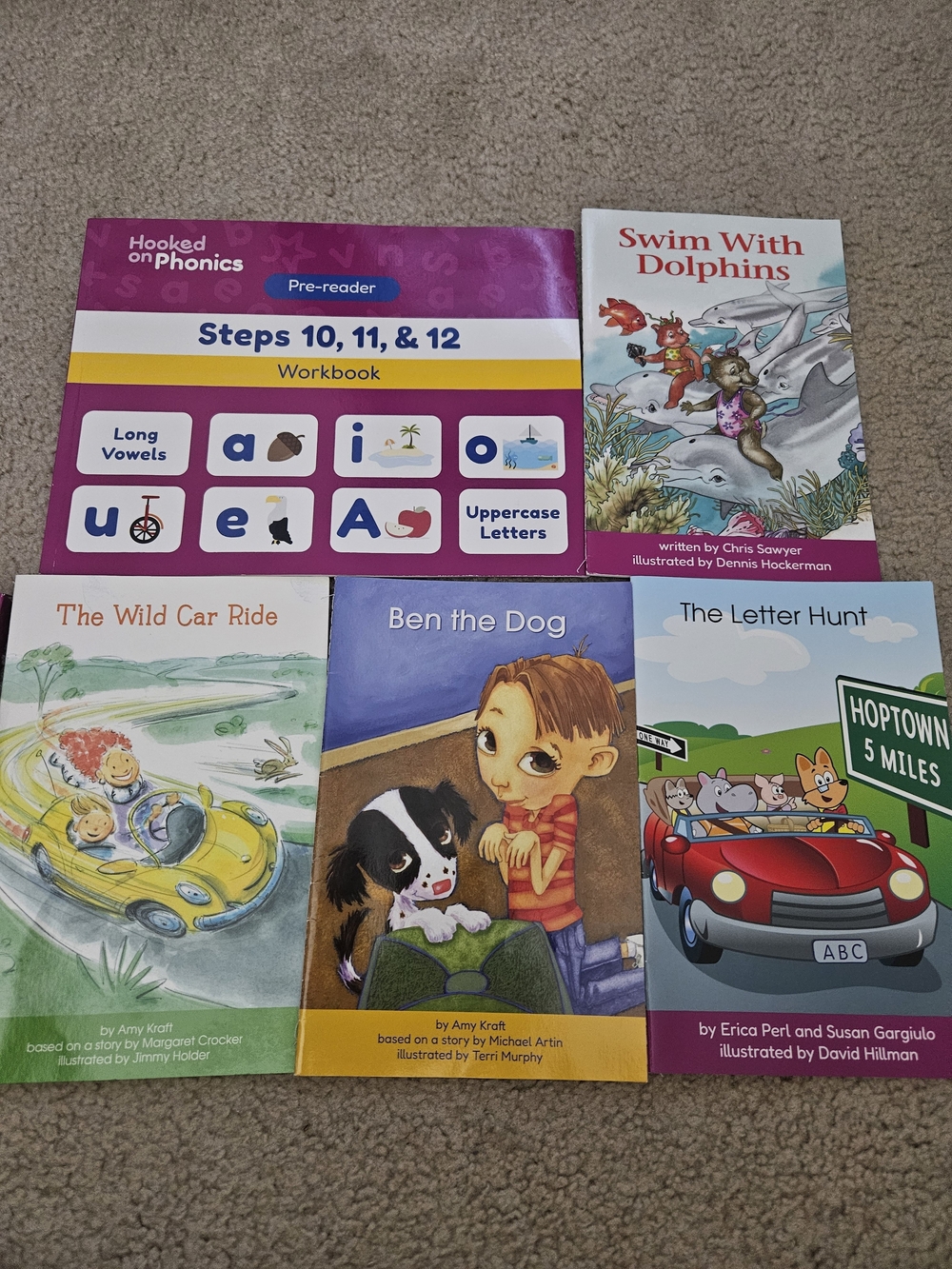 Pre-Reader Workbook Steps 10-12 Early Reader Book Bundle